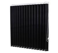 Blackout Vertical Blinds for Windows and Doors Custom Sizes and Colors 100% Polyester Slat Fabric Total Light Control 55 x 55in