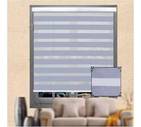 Blackout Vision Roller Zebra blinds, Cordless Light Filtering Venetian Blinds for Privacy Darkening Room,Built-in Spring Easy to Control(70x150cm)
