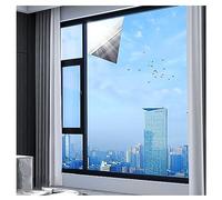 Blackout Window Film, 30-150cm Wide 100-1000cm High, Reflective Window Film Daytime Privacy Mirror Film Glass Window Tint, Blue Silver(Size:80x1000cm(31.5x393in))