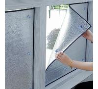 Blackout Window Film Sun Protection Film,Aluminium Foil Insulation Foil,Heat Control Privacy Film,7mm,Sun Block Window Sticker,for Sun Room/Balcony/Washing Machine/Refrigerator (60x90cm/24''x35'')