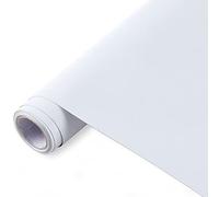 Blackout Window Films, White Sides 100% Light Blocking Window Cover for Bedroom Nursery Day Sleeping, Opaque Static Cling Privacy Film, Non Adhesive Thermal Insulated Window Treatment, 157.4"x17.7"