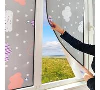 Blackout Window Privacy Film,Heat Control Reflective Window Film,Anti UV Aluminium Foil Insulation Film,for Home,Office,Bathroom,with Suction Cups,With pattern,6.0 mm(80x100 cm)