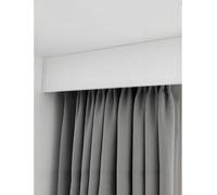 Blackout Window Valance - Decorative Wall-Mounted Pelmet Panel Cover for Bay Windows 4.3ft Ceiling Rod Baffle Ideal for Bedroom Privacy and Style