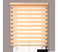 Blackout Zebra Roller Blind Day and Night Roller Blind Light Control Window Shade for Living Room Bedroom Office,Thermal Insulated Blackout Curtain (Yellow,150x200cm)