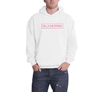 BlackPink Hoodie Shut Down Photo Grid Logo Official Unisex White Pullover L