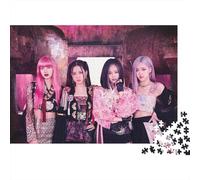 BLACKPINK Jigsaw Puzzles Puzzles for Adults Kids. 1000 Pieces Star Whimsical Challenge Toy Educational Games Home Decoration for Adults& Kids Age 14 Years Up 38x26cm/1000pcs
