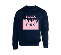 Blackpink jumper Concert Vintage Unisex Kids & Lady Fit Celebrating TOUR SweatShirt(4XL, Navy)
