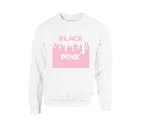 Blackpink jumper Concert Vintage Unisex Kids & Lady Fit Celebrating TOUR SweatShirt(S, White)
