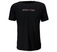 BlackPink Men's Born Pink Back Print Cotton T-Shirt in Black | Size: Medium BlackPink Black M