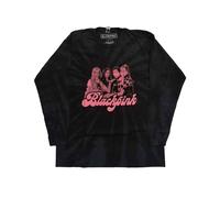 BlackPink Photo Logo Dip Dye Long Sleeve Unisex T-Shirt in Black | Size: Large BlackPink Black L