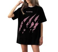 Blackpink Shirt Deadline Kpop Lisa Jennie Jisoo Rose Tshirt Blackpink 2025 World Tour Graphic Retro Support Tee Shirt for Fans Teen Girls