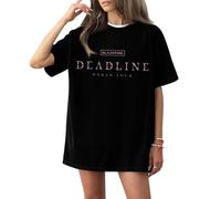 Blackpink Shirt Deadline Kpop Lisa Jennie Jisoo Rose Tshirt Blackpink 2025 World Tour Graphic Retro Support Tee Shirt for Fans Teen Girls