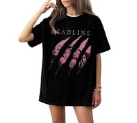 Blackpink Shirt Deadline Kpop Lisa Jennie Jisoo Rose Tshirt Blackpink 2025 World Tour Graphic Retro Support Tee Shirt for Fans Teen Girls