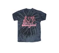 BlackPink T Shirt Band Photo Logo Official Unisex Black Dye Wash L