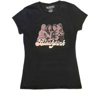 BlackPink T Shirt Band Photo Official Womens Skinny Fit Black M