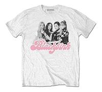 BlackPink T Shirt Photo Tee Band Logo Official Unisex White S