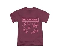 Blackpink, Trending Cool Iconic pop Tee T-Shirt Funny Unisex T Shirt Top Maroon