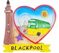 Blackpool Britain Refrigerator Magnet Tourism Tourist Souvenir Fridge Decoration Magnetic 3D Sticker Craft
