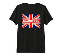 Blackpool Flag Beach Prom Tower Seaside Town Holidays Premium T-Shirt