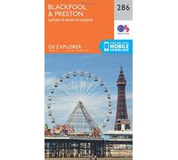Explorer 286 Blackpool & Preston Map With Digital Version, Orange One Size