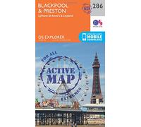 Blackpool & Preston Map | Weatherproof | Lytham St Annes & Leyland | Ordnance Survey | OS Explorer Active Map 286 | England | Walks | Hiking | Maps | Adventure
