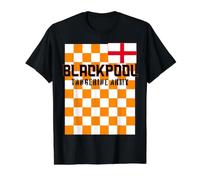 Blackpool UK, English Flag, Tangerine Army Blackpool Value Graphic T-Shirt