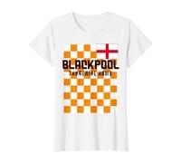 Blackpool UK, English Flag, Tangerine Army Blackpool Value Graphic T-Shirt