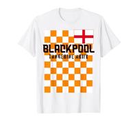 Blackpool UK, English Flag, Tangerine Army Blackpool Value Graphic T-Shirt