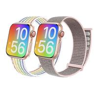 BlackPro Apple Watch Strap for Kids, Breathable Soft Nylon Loop Strap for Boys and Girls, Compatible with Apple Watch Series 7/6/5/4/3/2/1/SE, 38mm, 40mm, 41mm, 42mm, 44mm, 45mm, 38/40/41mm, No