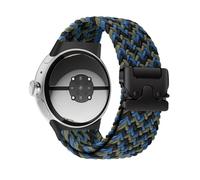 BlackPro Braided Bands Compatible with Google Pixel Watch 4/3 45mm Bands, Elastic Nylon Breathable Sport Straps for Pixel Watch 4 45mm Band for Men Women - Upgraded Parachute Buckle (Camo Blue)