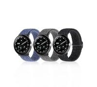 BlackPro Braided Bands Compatible with Google Pixel Watch 4 45mm Band/Pixel Watch 3 Band 45mm, Elastic Nylon Breathable Sport Loop Straps for Pixel 3/4 Watch Band 45mm for Men Women
