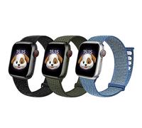BlackPro Compatible with for Kids Apple Watch Band, Breathable Soft Nylon Loop Strap for Boy Girl, Compatible with Apple Watch Series 9/8/7/6/5/4/3/2/1/SE/SE2 38mm 40mm 41mm & 42mm 44mm 45mm