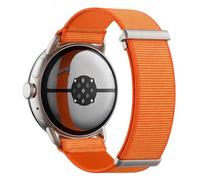 BlackPro Fabric Bands Compatible with Google Pixel Watch 4 Band/Pixel Watch 3 Band 41mm 45mm, Nylon Sport Loop Straps for Pixel 3/4 Watch Band 45mm for Men Women (Orange, Pixel Watch 4/3 45mm)