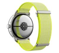 BlackPro Fabric Bands Compatible with Google Pixel Watch 4 Band/Pixel Watch 3 Band 41mm 45mm, Nylon Sport Loop Straps for Pixel 3/4 Watch Band 45mm for Men Women (Bright Yellow, Pixel Watch 4/3 45mm)