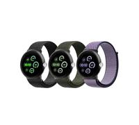 BlackPro Nylon Band Compatible with Google Pixel Watch/Google Pixel Watch 2 Band with Upgraded Connector for Women Men, Adjustable Solo Loop Sport Strap Replacement band for Google Pixel Smartwatch