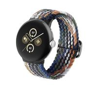 BlackPro Nylon Bands Compatible with Google Pixel Watch 3 Band 41mm/Pixel Watch 2 Band for Women Men, Adjustable Stretchy Braided Straps with Upgraded Connector