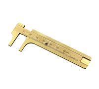 Blackr Mini Solid Brass Sliding Gauge Vernier Caliper 80mm 3.15Inch Pocket Ruler Double Scale