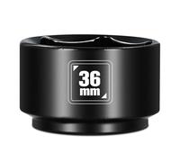 BLACKROBOT 36mm Low Profile Oil Filter Socket, 3/8" Drive 6-Point Oil Filter Cap Remover and Installer Tool, Chrome Vanadium Steel