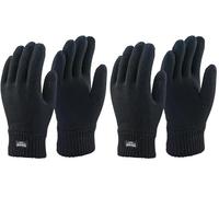 Blackrock BLACK THINSULATE LINED WOOLLY GLOVES (Pack of 2)