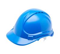 Blackrock Blue Hard Hat, Safety Helmet, For Construction, Mens Womens Unisex, Work Hats, Builder, One Size Adjustable Head Strap, HDPE Protection, UK/EU 2016/425 EN937:2012+A1:2012