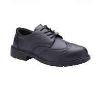 Blackrock ESD Brogue Smart Safety Shoes, Composite, Black, Metal-Free Toe Cap Shoes, Smart, Leather, Brogue, Office Safety Footwear, UK Size 11 / EU 46