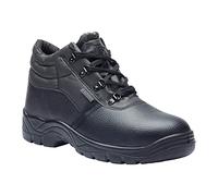 Blackrock Chukka Safety Work Boots, Steel Toe Cap, Mens & Womens, Safety Shoes, Black, Gardening, Lightweight, Leather, Wide Fit, Non Slip, On Site Work - Size 5
