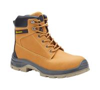 Blackrock Claystone Tan Work Safety Boots, Water Resistant, Steel Toe Cap, Mens and Womens, Work and Utility Footwear, Lightweight On-Site Boots, Construction, Honey - Size 7
