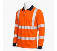 Blackrock Eco+ Hi-Vis Long Sleeve Polo Shirt, Size Medium, EN20471 Class 2