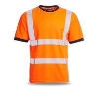 Blackrock Eco Hi-Vis T-Shirt Rail Orange, Fully Recycled Polyester