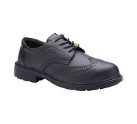 Blackrock ESD Brogue Smart Safety Shoes, Composite, Black, Metal-Free Toe Cap Shoes, Smart, Leather, Brogue, Office Safety Footwear, UK Size 10 / EU 44