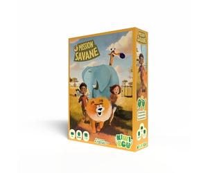 Blackrock Games Mission Savane Kiwizou Cooperative Board Game for Children from 5 Years Aged 1 to 4 Players Strategy and Thinking Quick Games Simple Rules Ideal for Family