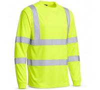 Blackrock Hi-Vis Long Sleeve T-Shirt, Yellow High Visibility Work Top