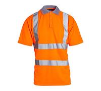 Blackrock Hi-Vis Polo Shirt, Rail Industry Orange, T-Shirt, Work Utility & Safety Clothing, High Visibility Workwear PPE, for Men Women Unisex, EN20471 Class 2 Certified, Size 3XL
