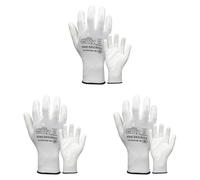 Blackrock Lightweight Painter's PU Grip Safety Work Gloves, Mens Womens Sensitive Precision Working, Ideal For Painting & Decorating, Electronics, Assembly, Light Handling - Size Large (Pack of 3)